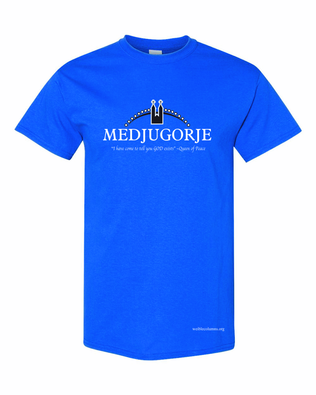 t shirt for website I have come royal blue round neck